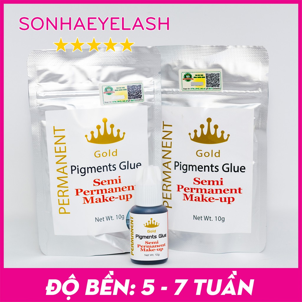 Keo vương miện, Keo nối mi Gold Pigment Glue, dụng cụ mi Sơn Hà