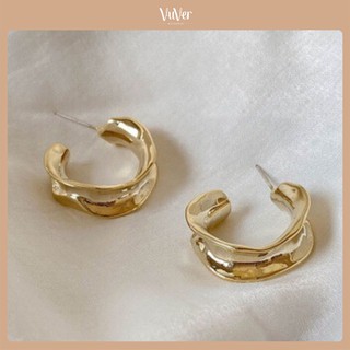 Khuyên tai kim loại Elias - Vuver Accessories
