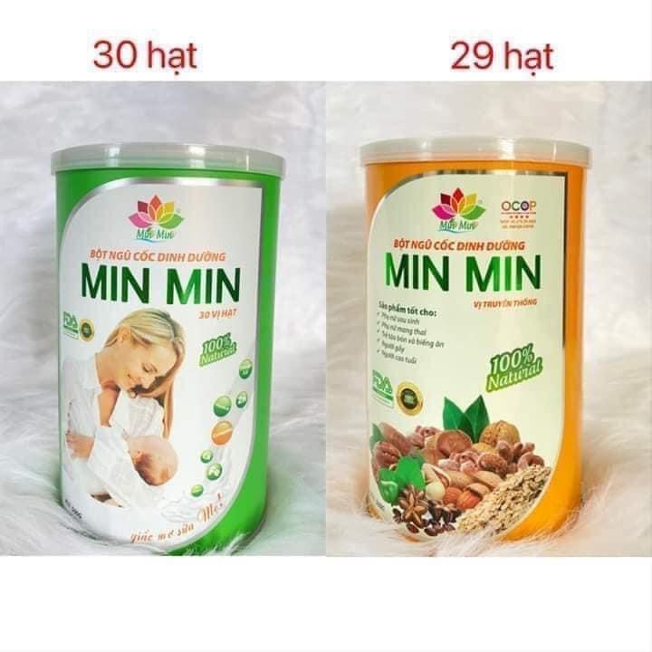 Bột ngũ cốc Min Min cao cấp bổ dung dưỡng chất cho bà bầu sau sinh và người già