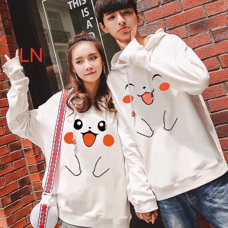 Áo đôi hoodie hoạt hình (2 chiếc) LNG1119