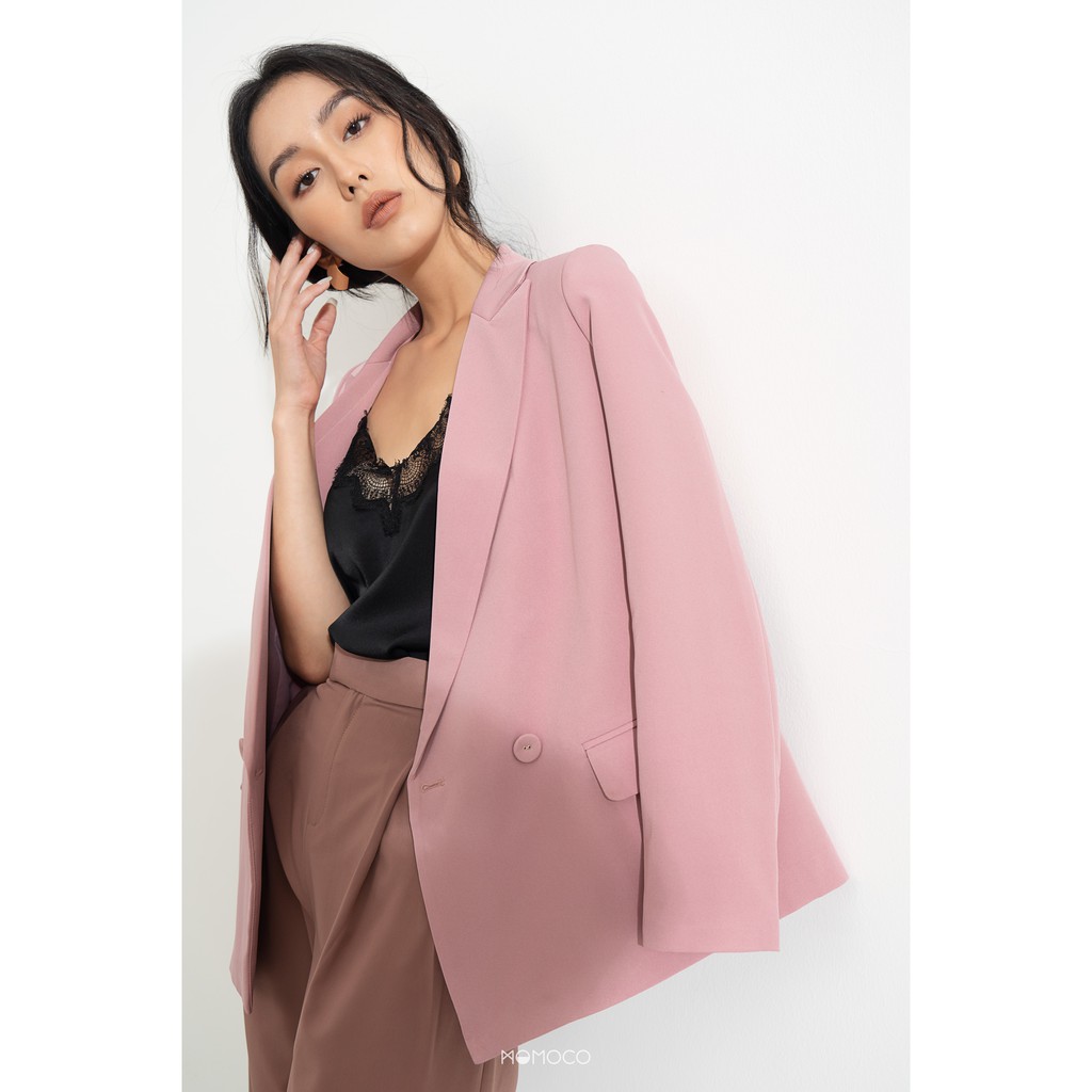 Áo Blazer Nữ Dáng Suông MOMOCO 02 Lớp Trẻ Trung Thanh Lịch M2699 | BigBuy360 - bigbuy360.vn