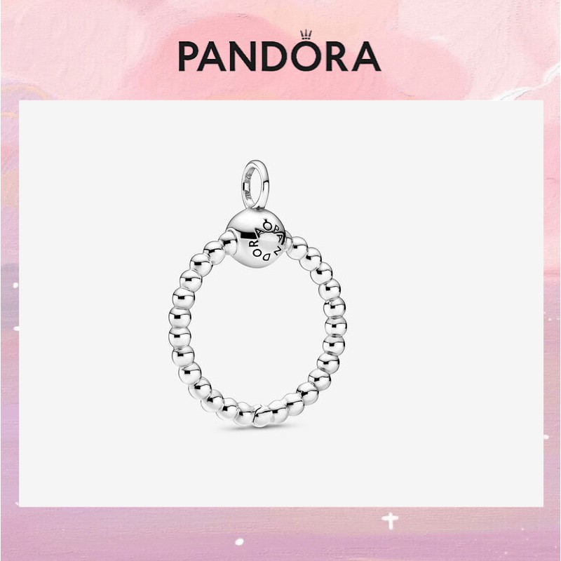 Pandora Dây Chuyền Mạ Bạc 925 Mặt Hình Tròn Độc Đáo Thời Trang