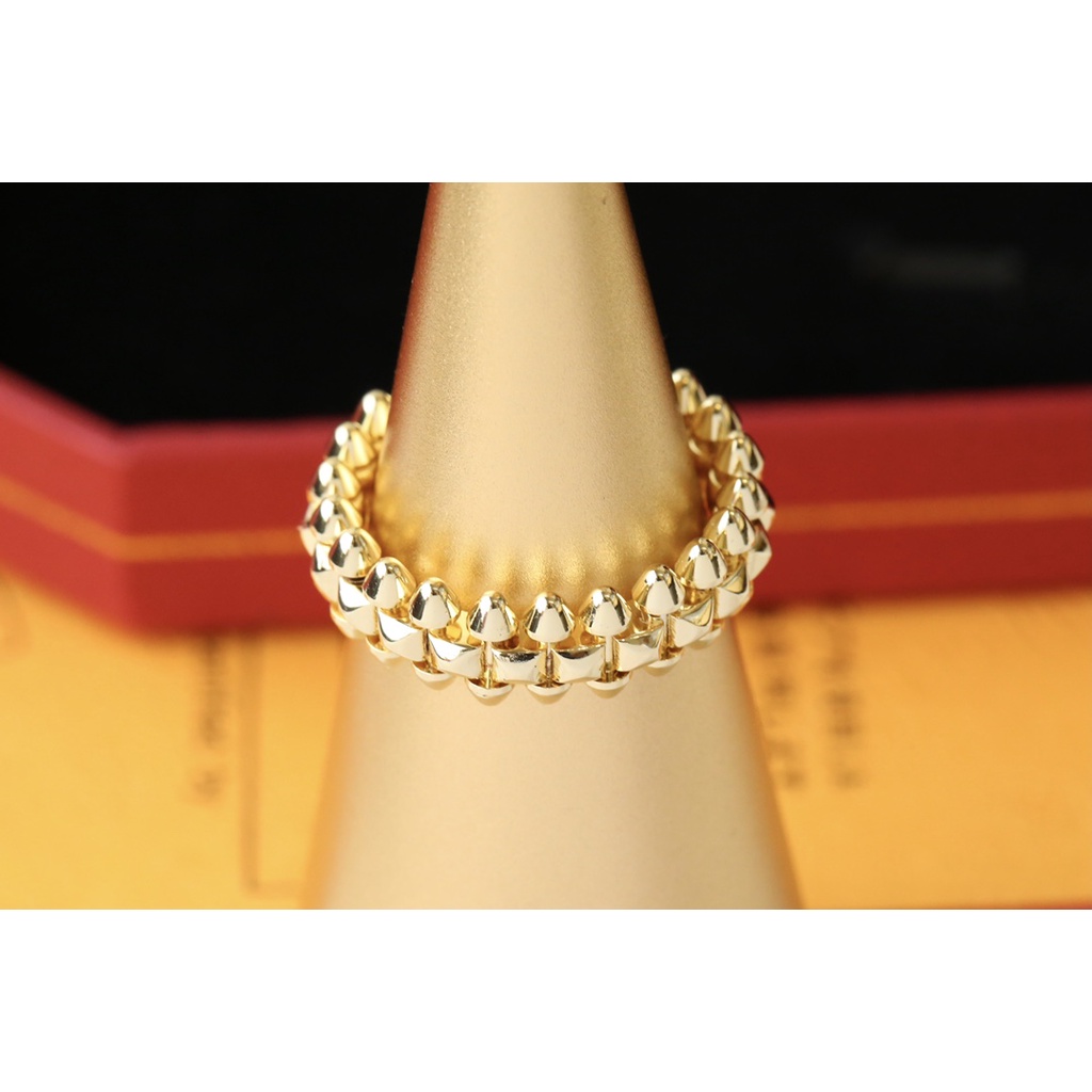 Hàng Mới Về Nhẫn Hình Viên Đạn Bằng Thép Titan Đính Đá Thời Trang Dành Cho Nam Nữ