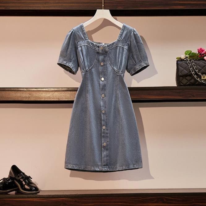 🌸Hàng Order🌸 Váy Jean Bigsize Phối Cúc Dáng Xòe Trẻ Trung Năng Động 🌸Hàng Quảng Châu | BigBuy360 - bigbuy360.vn