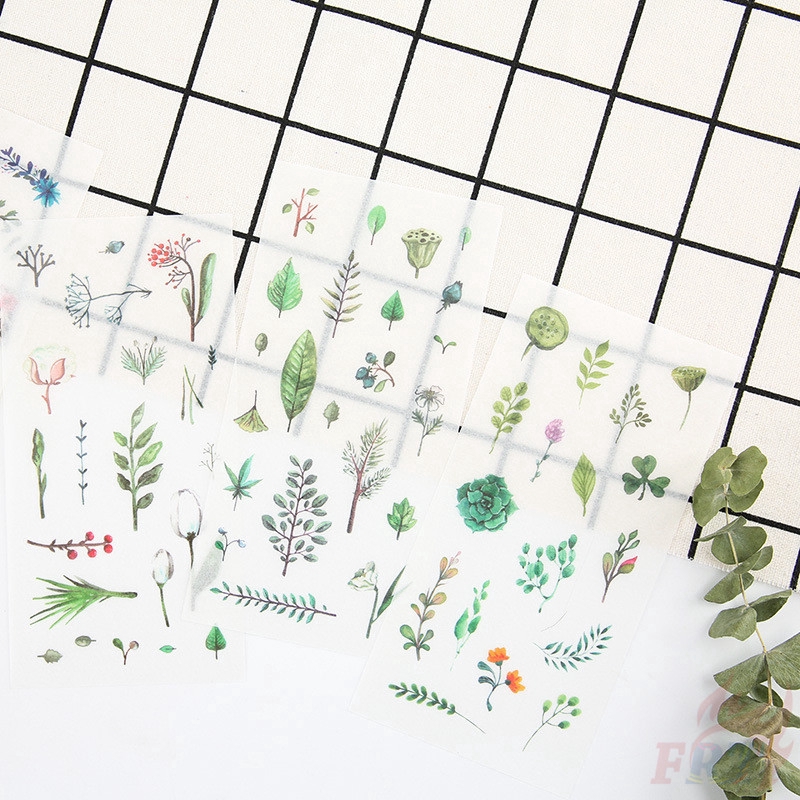 ❉ Green Season Stickers ❉6Sheet/set DIY Diary Scrapbooking Decals Stickers