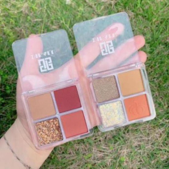 ( quynh123 ) Bảng Phấn Mắt 4 Ô Dikalu Pumpkin Wine Red | BigBuy360 - bigbuy360.vn