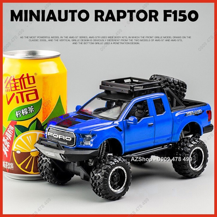 Xe Mô Hình Kim Loại Ford F150 Raptor Offroad Vua Địa Hình Tỉ Lệ 1:32 - 9708.1