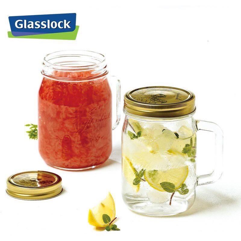 Cốc Detox thủy tinh 500ml Glass Lock Hàn Quốc
