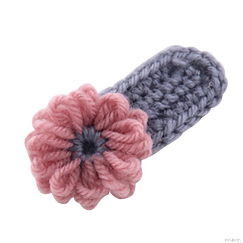 Kẹp tóc len xinh xắn cho bé gái