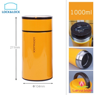 Bình ủ cháo giữ nhiệt 1000ml Lock&Lock Food Jar LHC8023ORG (Màu cam) - Larva Store