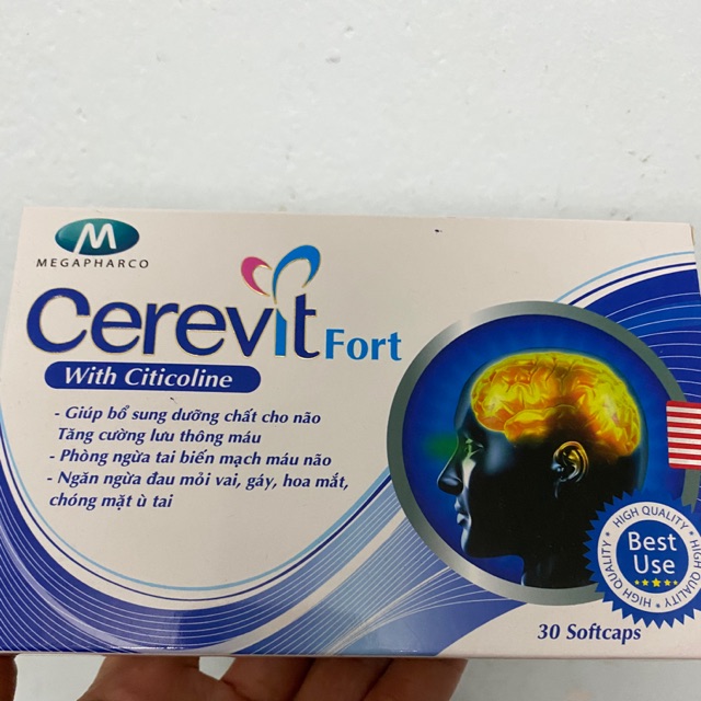 VIÊN UỐNG BỔ NÃO CEREVIT FORTE (sản phẩm này không phải là thuốc không có tác dụng thay thế thuốc chữa bệnh)