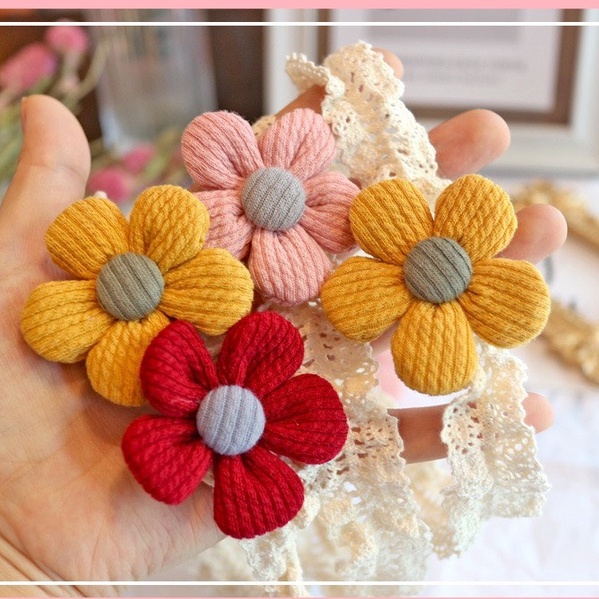 Băng đô cài tóc/turban đính hoa vải thủ công dễ thương cho bé sơ sinh chính hãng Chicbaby