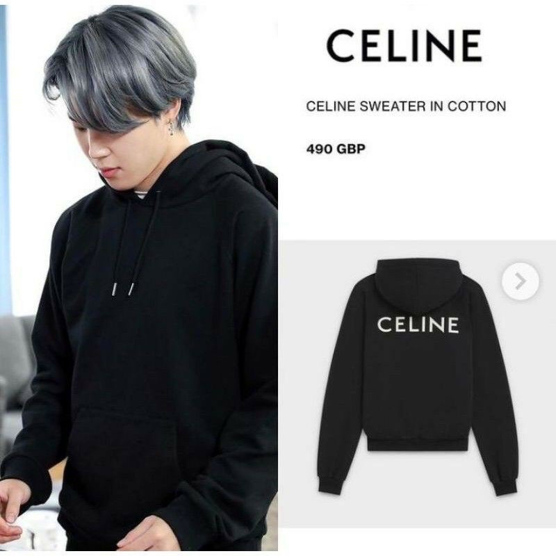 (Tặng ảnh BTS)Hoodie BTS JIMIN chữ lưng basic