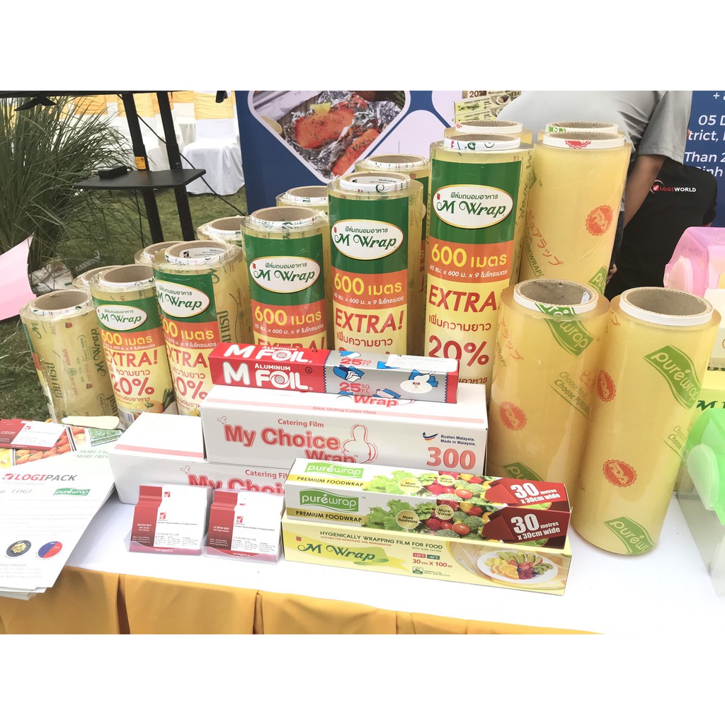 [FREESHIP] Cuộn màng bọc thực phẩm_35cm x 600m_Nhập khẩu Từ Thái Lan(M Wrap)