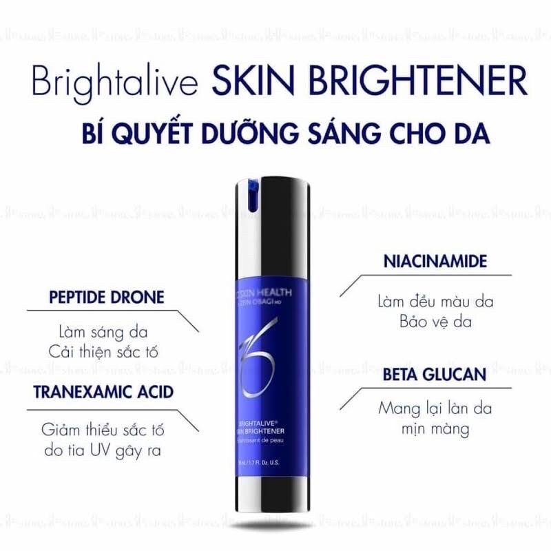 KEM DƯỠNG SÁNG DA ZO BRIGHTALIVE 50ml