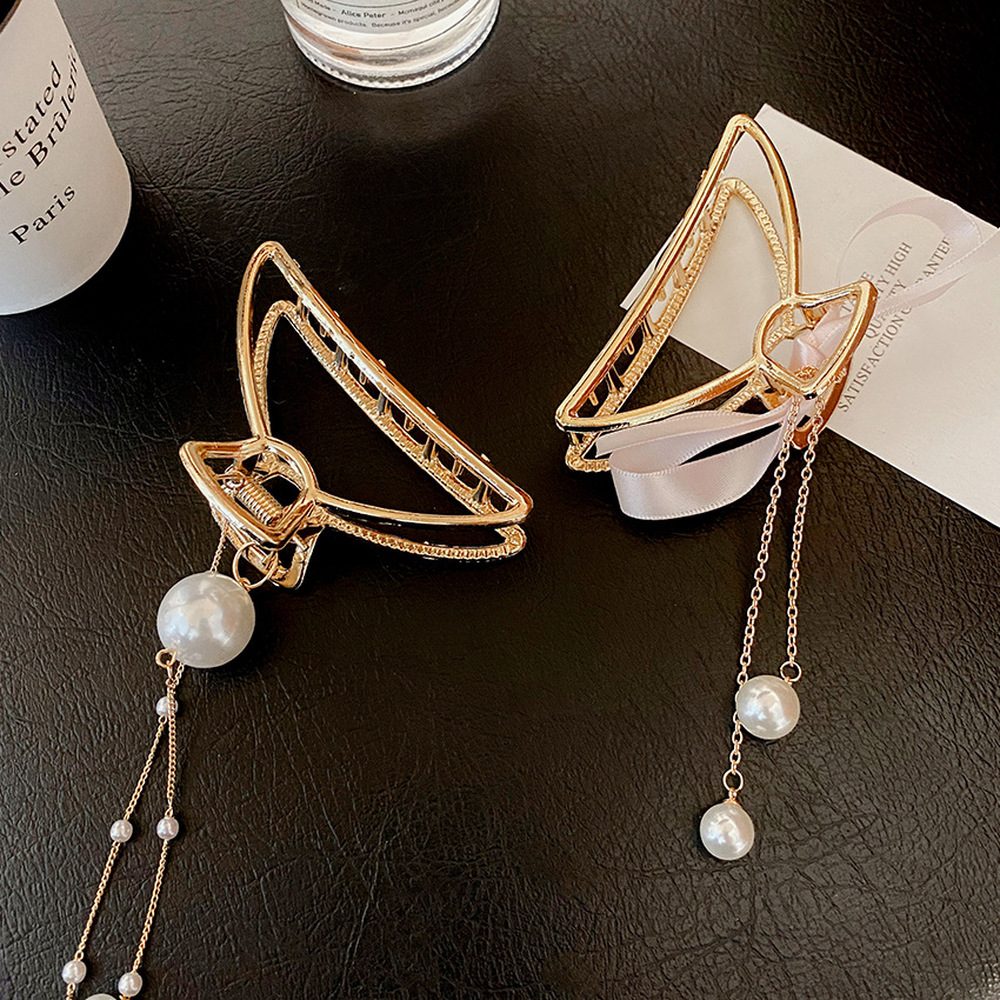 Kẹp tóc đính ngọc trai giả thời trang 2021 cho nữ