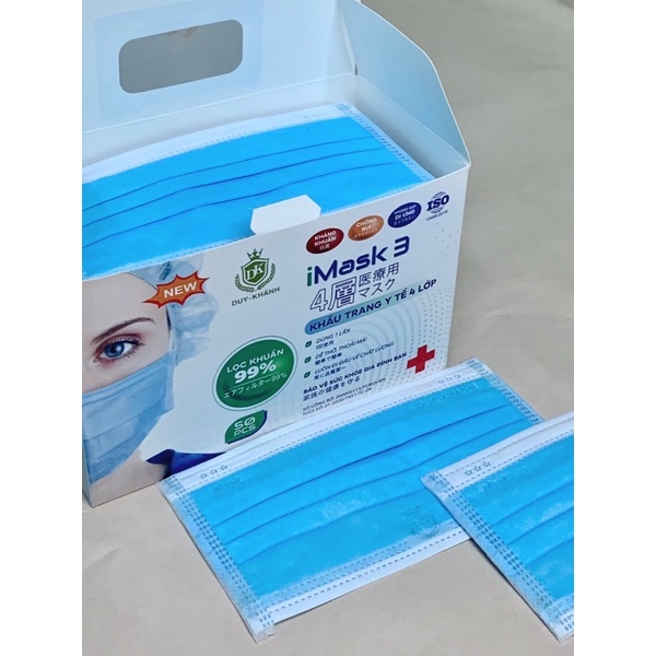 Combo 50c Khẩu trang y tế 4 lớp ,khẩu trang kháng khuẩn duy khánh | BigBuy360 - bigbuy360.vn