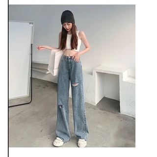 Quần jeans ống rộng ulzzang Hàn Quốc siêu xinh