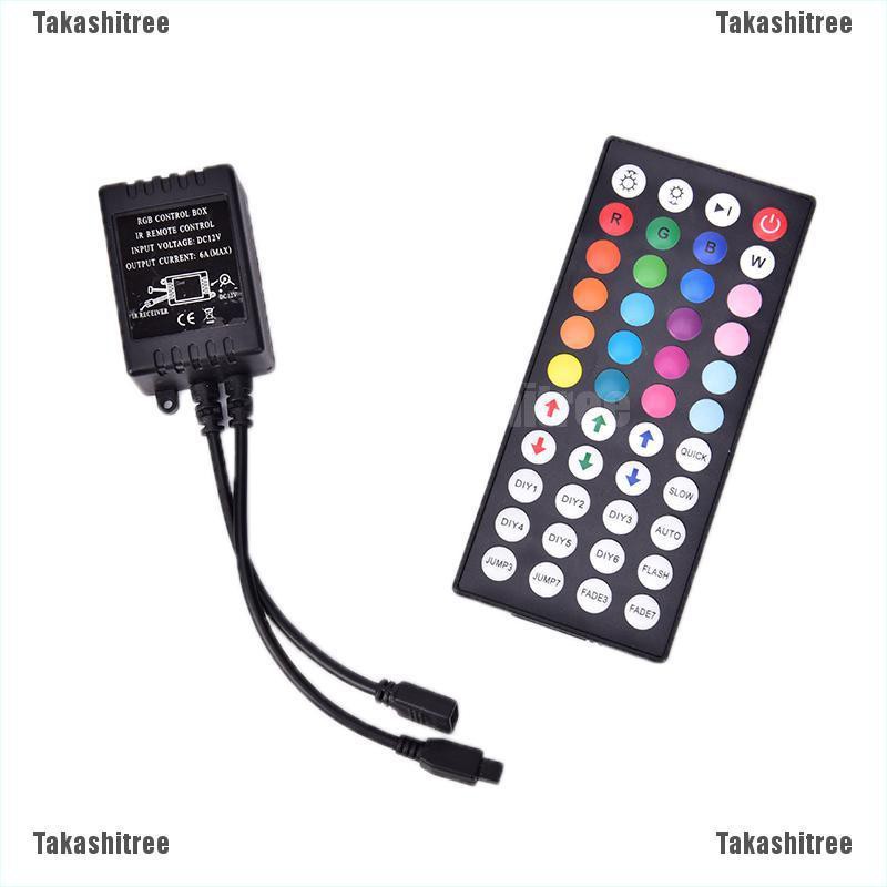 Takashitree♥ 44 Key Ir Remote Controller Box Dc 12V For Rgb Led 3528 5050 Strip Light