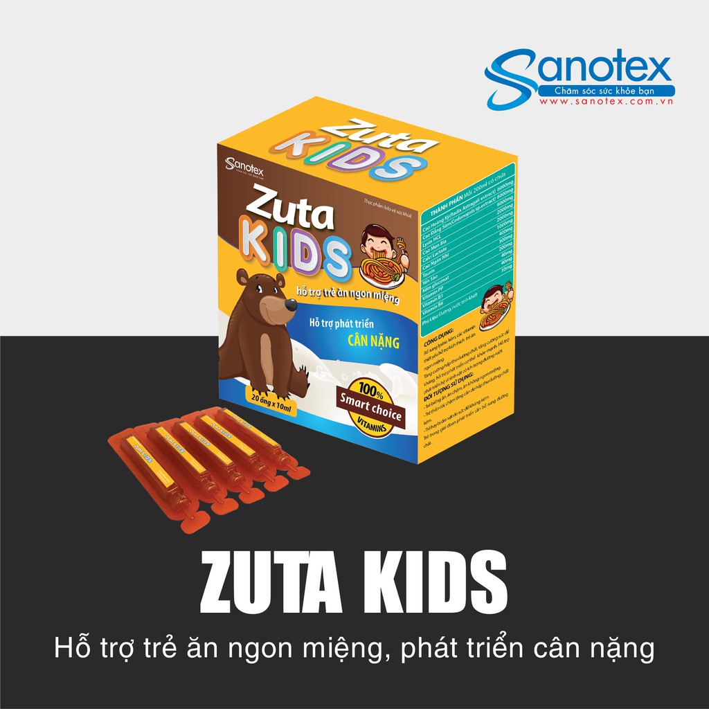 ✔️️️(Tặng quà xinh) Zuta Kids - Hỗ Trợ Trẻ Ăn Ngon Miệng Phát Triển Cân Nặng