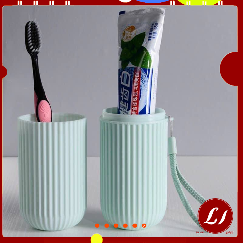 Hộp đựng bàn chải du lịch TRÒN nhỏ gọn, tiện lợi- TH