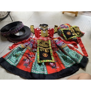 set trang phục dân tộc Mông kèm mũ