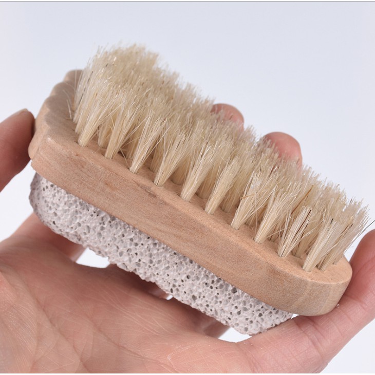 Bàn chải tắm và chà gót chân 2 trong 1 kết hợp heo và bọt biển XM39