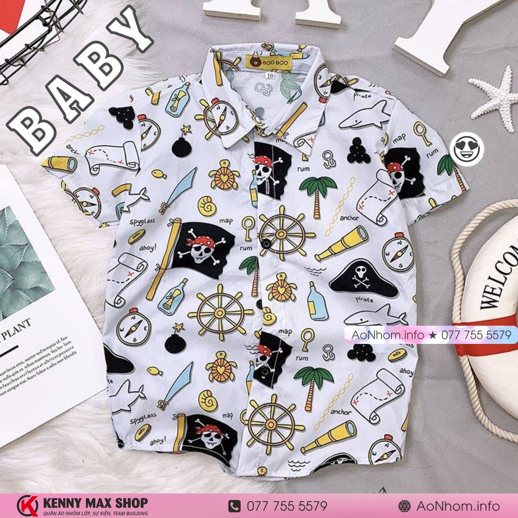 Áo Sơ Mi Đi Biển Vải Mềm Mát Có Đủ Size ★ Hải tặc (Cướp biển) | BigBuy360 - bigbuy360.vn