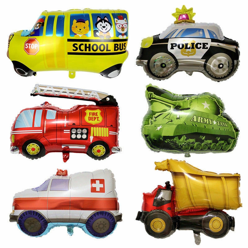 Bong bóng hình xe cứu hỏa dùng làm quà sinh nhật cho trẻ