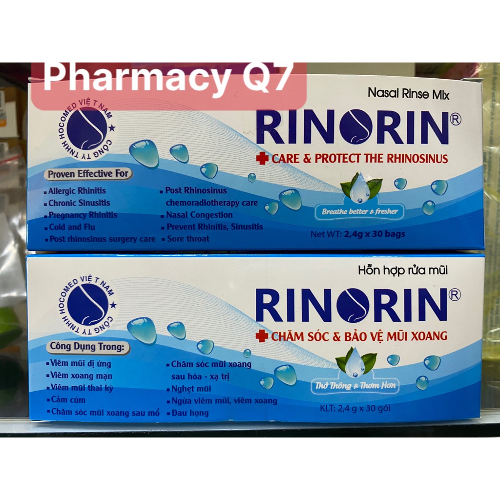 HỘP 30 GÓI RỬA MŨI RINORIN
