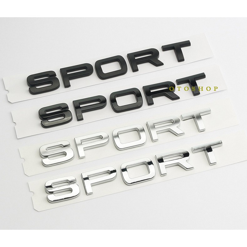 Tem chữ SPORT trang trí xe-Model 3