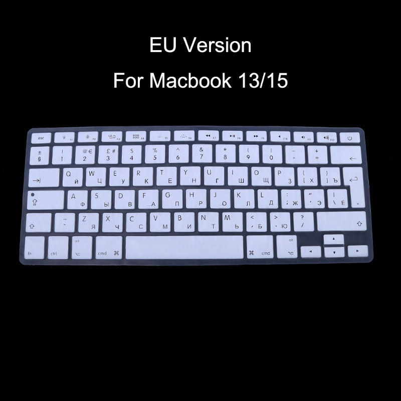 Rx Vỏ Silicon Bảo Vệ Bàn Phím Máy Tính Apple Macbook Air Pro 13 15 Phiên Bản Nga