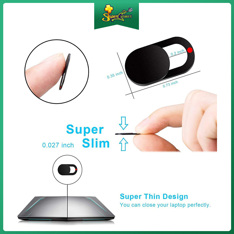 Nắp trượt đậy webcam laptop siêu mỏng bảo vệ riêng tư cho Macbook / iPhone / iPad / iMac / PC