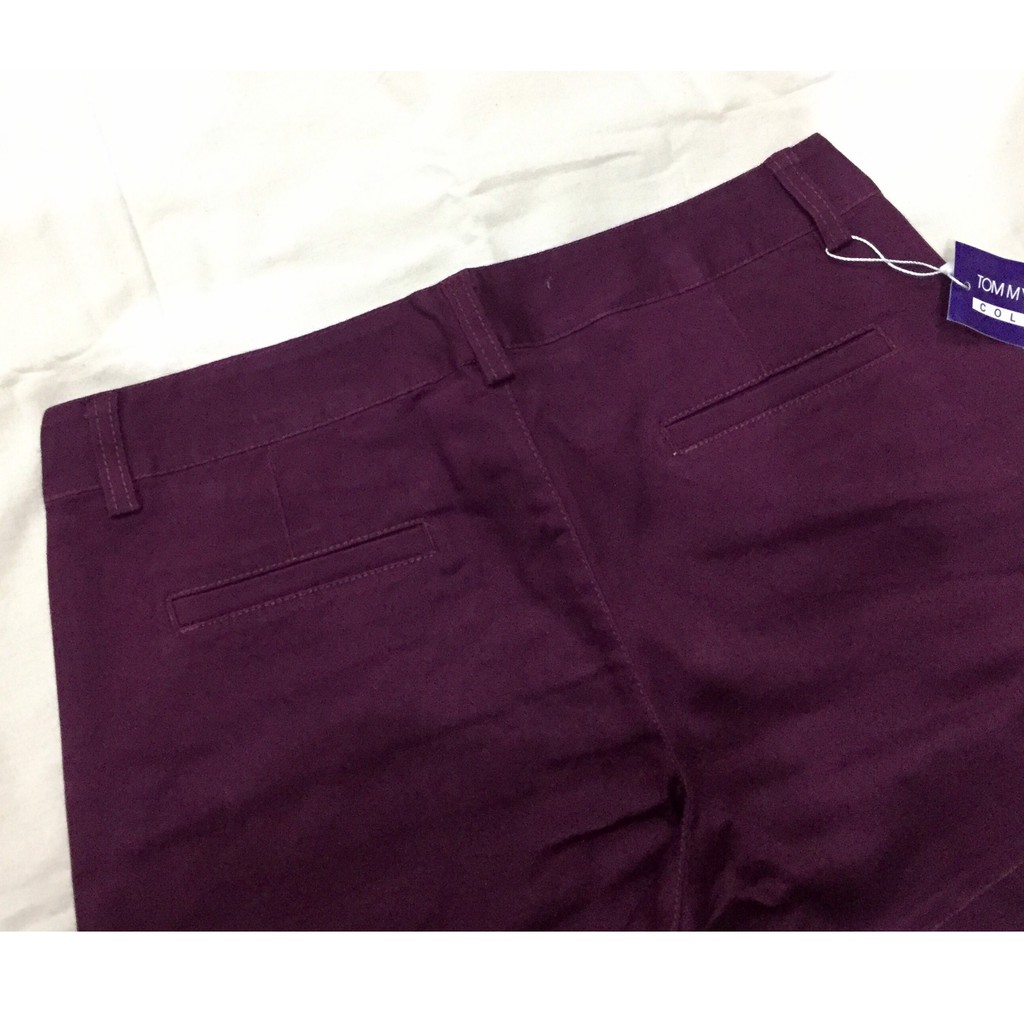 Quần Shorts Kaki Thun Màu Đỏ / Quần Shorts Kaki Basic