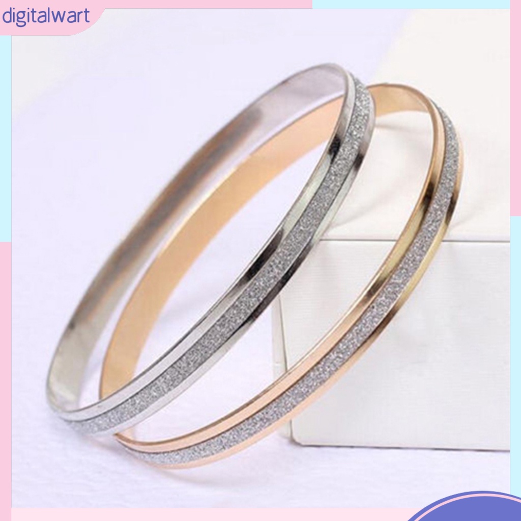 Vòng tay hợp kim kiểu dáng tròn đơn giản và thời trang cho nữ