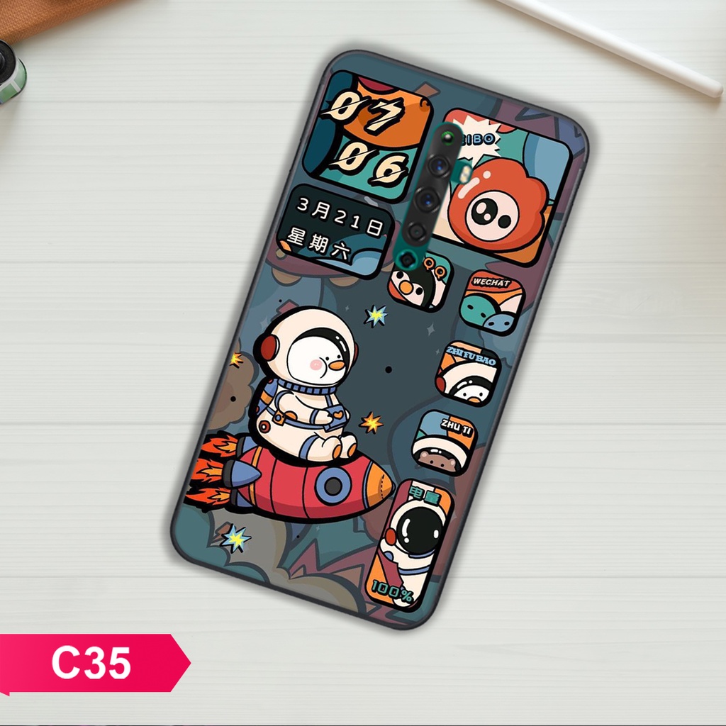 ỐP LƯNG OPPO RENO 2/RENO 2F/RENO 2Z HÌNH THỦY THỦ MẶT TRĂNG ĐÁNG YÊU