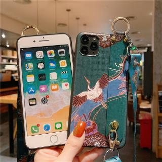 Chinese Dragon Crane Iphone 11 Pro Max Dây đeo cổ tay vỏ TPU mềm mại Điện thoại vỏ cho iphone 6 6S 7 8 Plus X XS Max XR