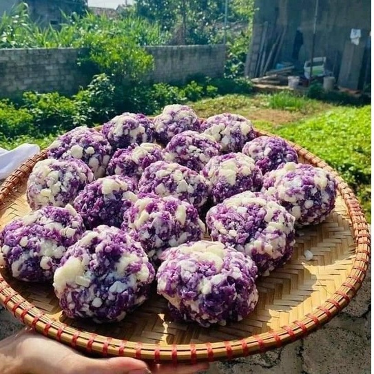 (CỰC RẺ) xôi sắn nếp cẩm thơm ngon mềm dẻo túi 1kg