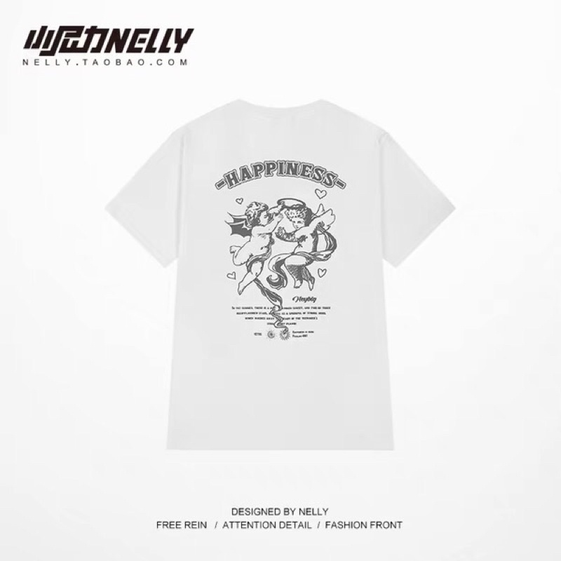 Áo phông nelly heybig sale (có sẵn) happiness is here