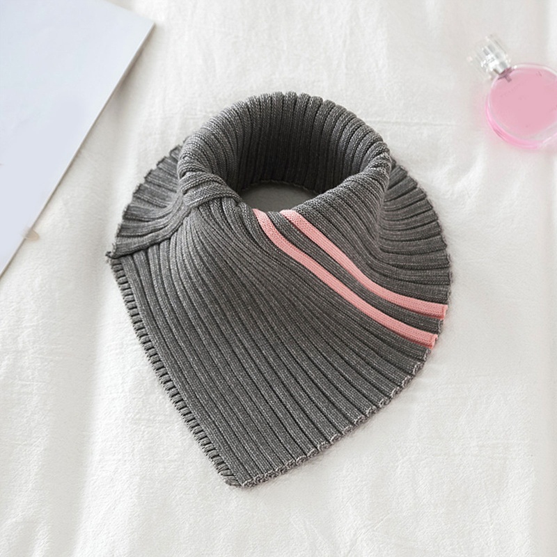 Cổ Áo Giả Dệt Kim Họa Tiết Kẻ Sọc Có Thể Tháo Rời Chống Gió Thời Trang Mùa Đông Cho Nữ