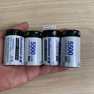 Pin đại sạc được Dowblepow 5500mAh cao cấp, dùng cho bếp ga, đèn pin, đài cassette (SP14)