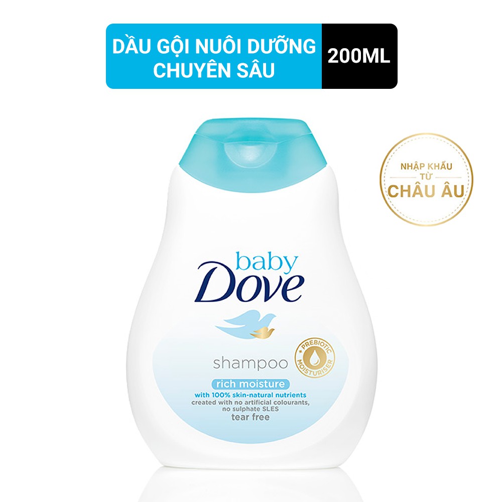 [HB Gift] Dầu gội Baby Dove nuôi dưỡng chuyên sâu 200ml | BigBuy360 - bigbuy360.vn