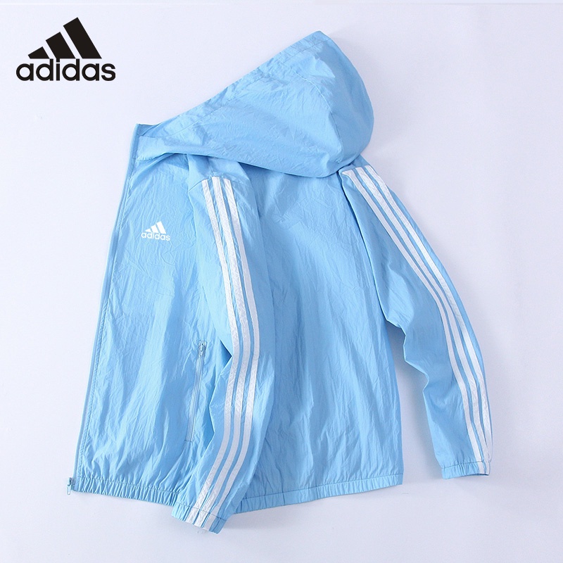 Hàng Có Sẵn Áo Khoác Gió Adidas Mỏng Chống Nắng Dáng Rộng Chất Lượng Cao