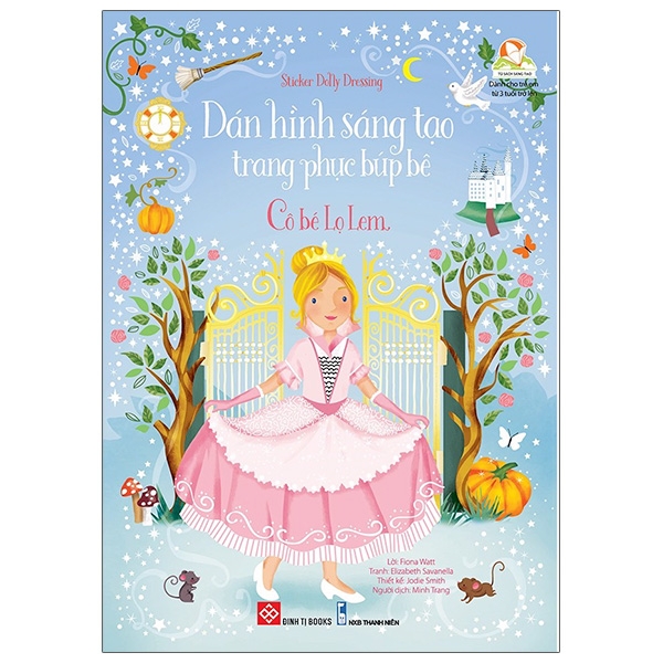 Sách Sticker Dolly Dressing - Dán Hình Sáng Tạo Trang Phục Búp Bê - Cô Bé Lọ Lem