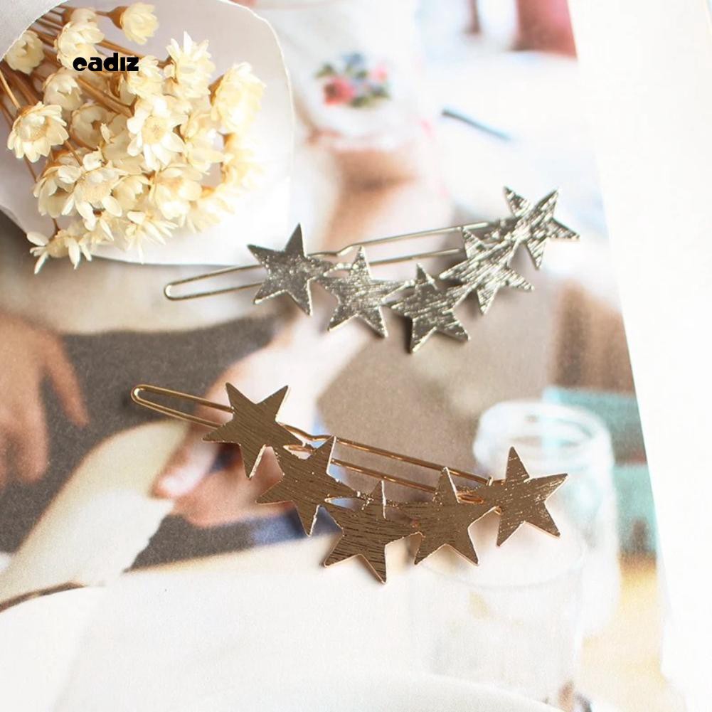 Kẹp tóc hình ngôi sao 5 cánh dễ thương cho nữ