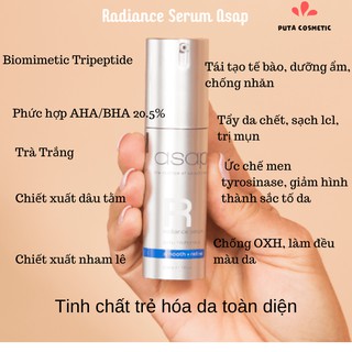 Asap Radiance Serum Tinh chất trẻ hóa da toàn diện