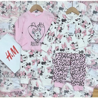 Set bộ cotton dài tay mickey cho bé gái