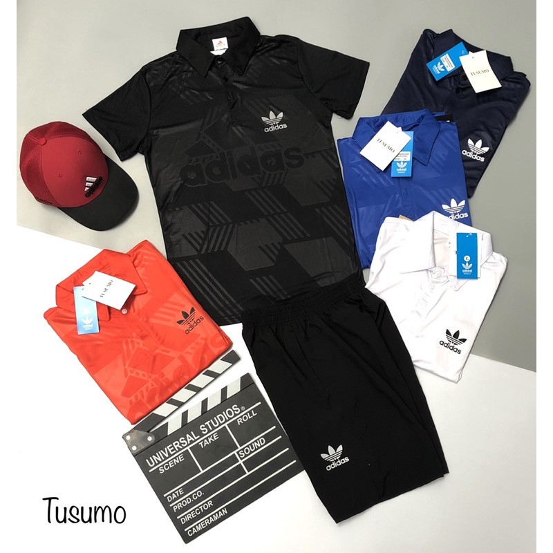 Bộ quần áo thể thao nam cổ bẻ . Bộ quần áo nam cộc tay 07 | BigBuy360 - bigbuy360.vn