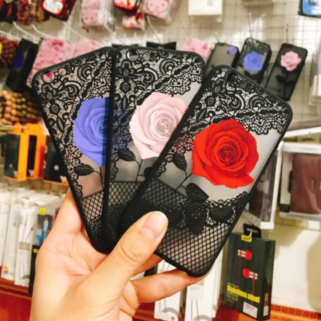 Ốp hoa iphone 6/iphone 6plus viền dẻo
