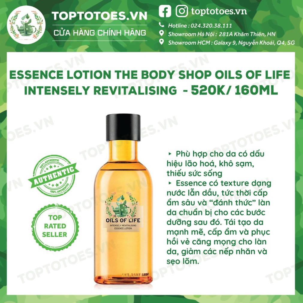 Bộ sản phẩm làm căng mọng và trẻ hoá da cao cấp OILS OF LIFE THE BODY SHOP essence, oil, serum, kem dưỡng